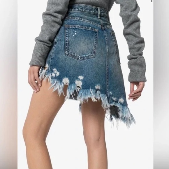 Brand New - R13 Asymmetrical Denim Skirts - Picture 3 of 12